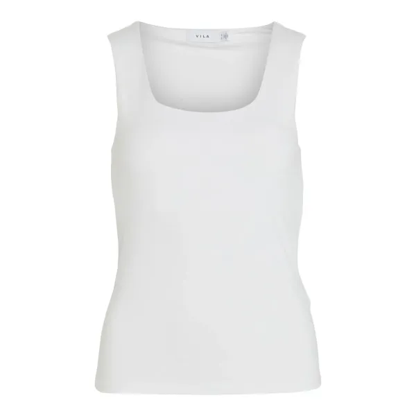 Kenza U-Neck Tank Top - Optical Snow 