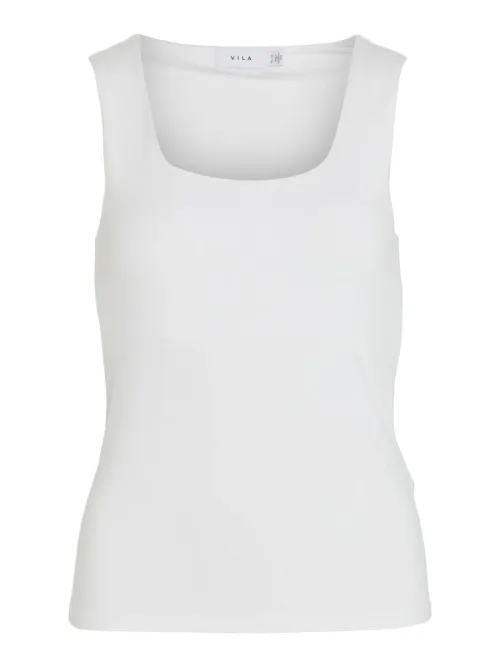 Kenza U-Neck Tank Top - Optical Snow 