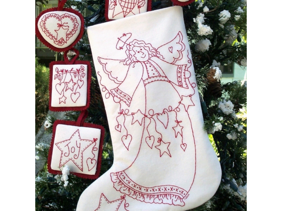 123 HeartFelt Angel Stocking