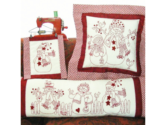 410  RedWork Snow People 