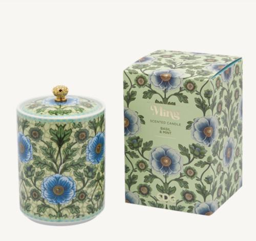 Candela Ming New Con Profumo - Basil & Mint 