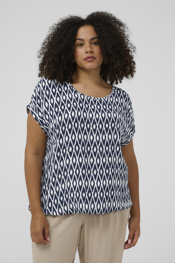 Kaffe Curve Vilana Ami kortermet topp - Image 1
