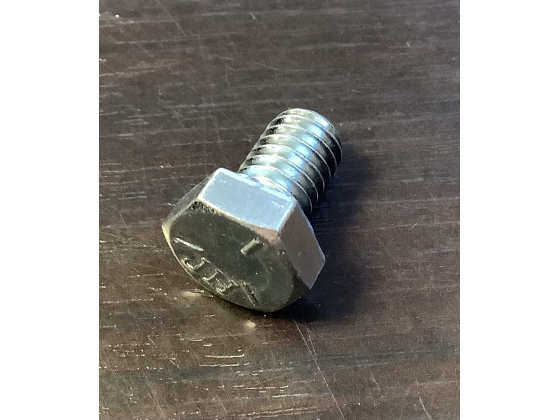 5/16-18 x 1/2 inch hex bolt