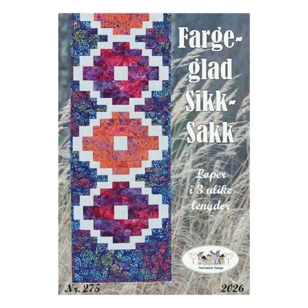 275 Farge-glad Sikk-Sakk