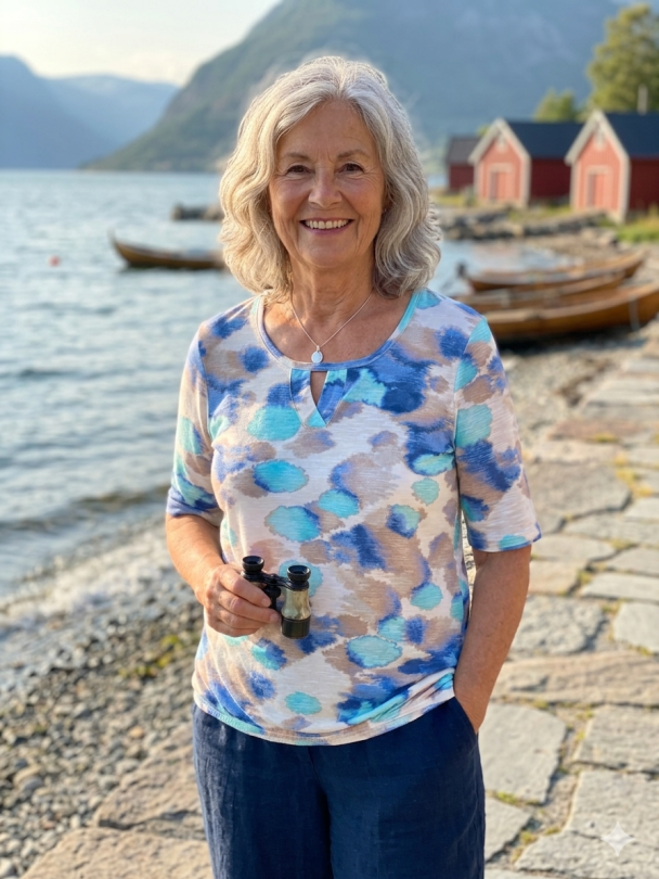 T-skjorte Blå/Grønn 220345