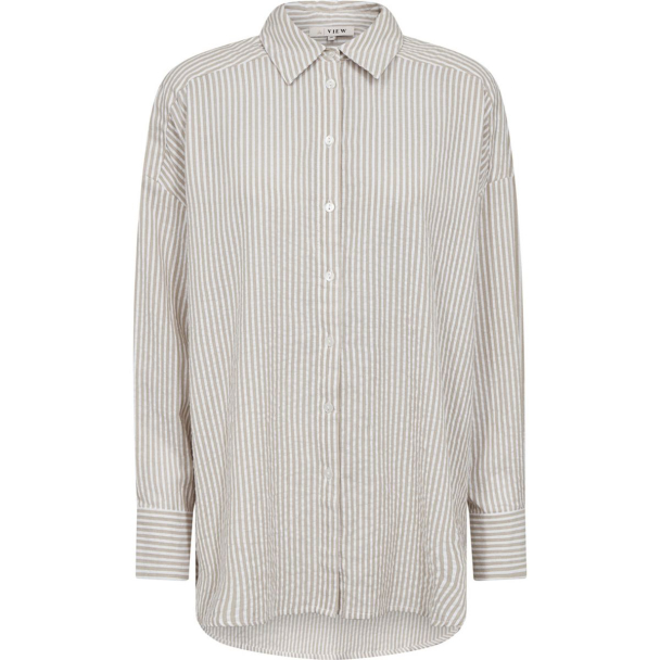 Sonja New Shirt - Sand/White  - Image 1