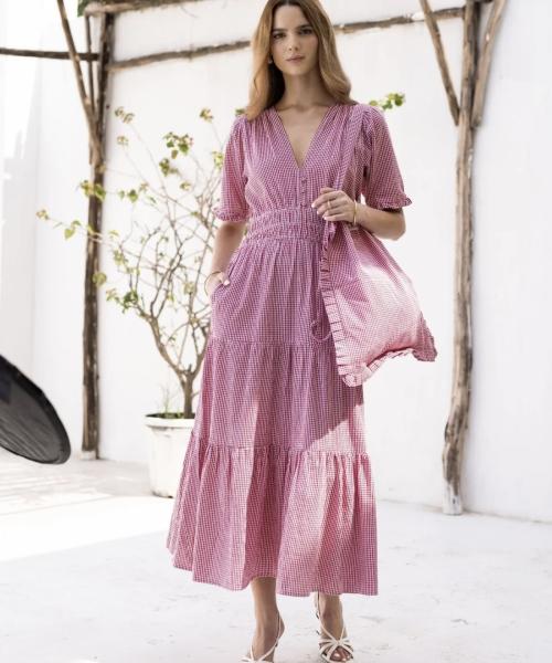 Mina Dress - Tuscany Red 