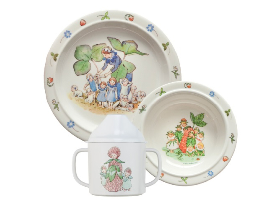 Barneservise i i 3 deler - Beskow, Blomsterbarna