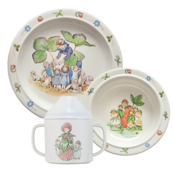 Barneservise i i 3 deler - Beskow, Blomsterbarna