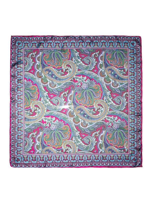Skjerf Paisley Fuksia 795854 - Image 2