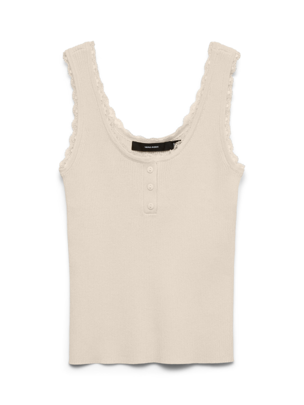 VMWONDER LACE SL U-NECK TOP