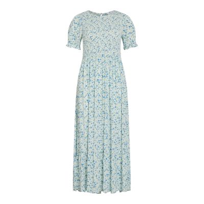 VIGREIS S/S O-NECK ANKLE DRESS/RN