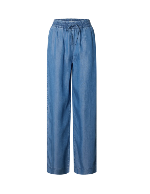 Janna-Viva Long PantChambray Pant -  Blue  - Image 1