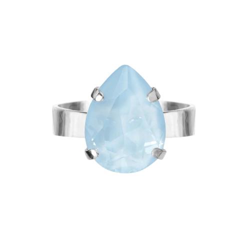 Mini Drop Ring - Rhodium Sky Ignite