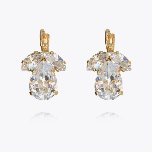 Timo Earrings Gold - Crystal 