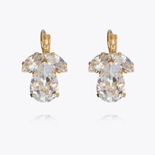 Timo Earrings Gold - Crystal 
