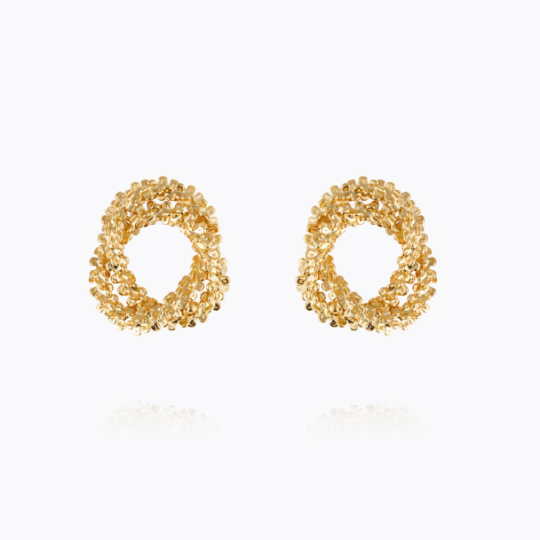 Gemma Knot Earrings - Gold