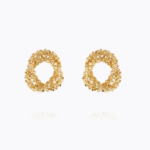 Gemma Knot Earrings - Gold