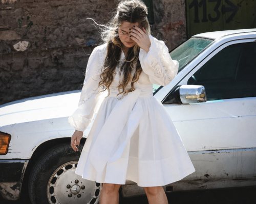 Poplina Dress - Off White