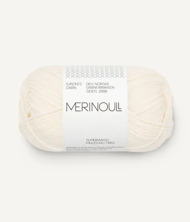 MERINOULL hvit 1002             