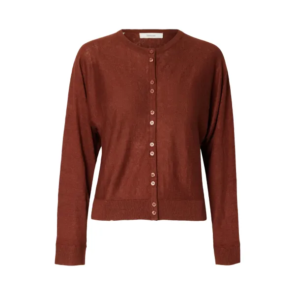 Janne Linen Bat Cardigan