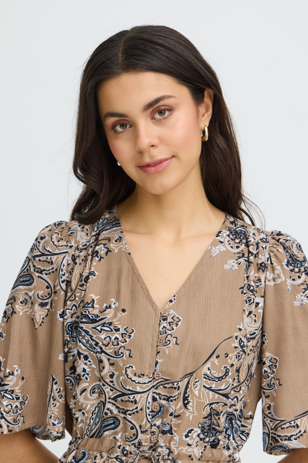 FRlaya Kjole Brun - Image 4