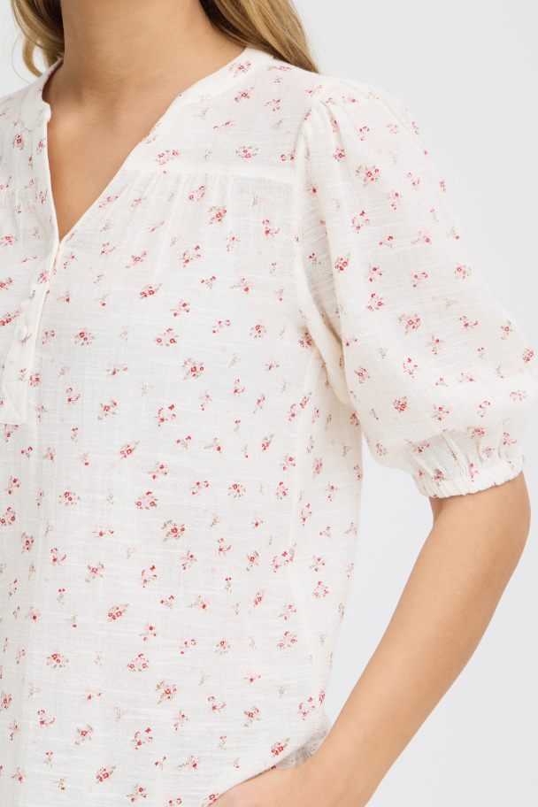 FRbobbi Bluse Blomster Rød - Image 4