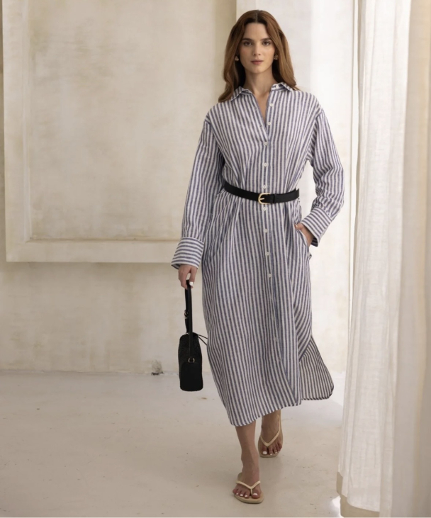 Farah Dress - Spring Water - Image 1