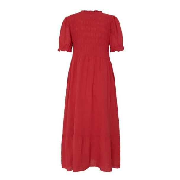 SBAlexa long solid dress, rød - Image 2