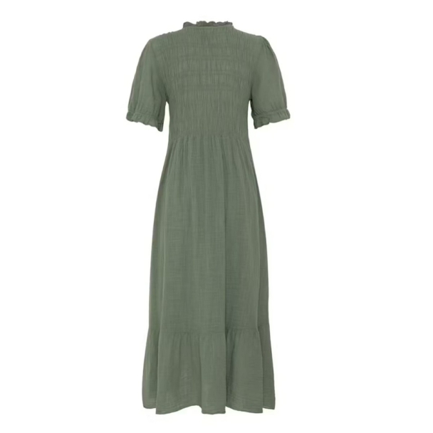 SBAlexa long solid dress, grønn - Image 2