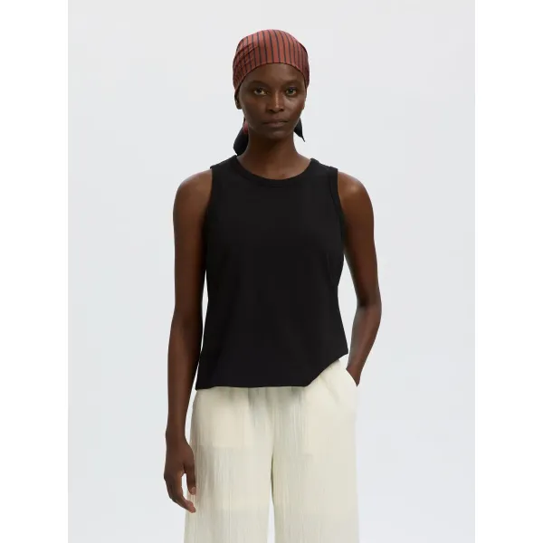 Essential Boxy Tank Blk