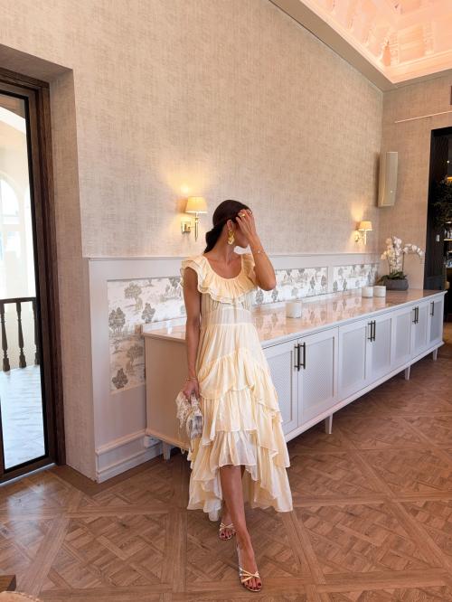 Moonshake Dress - Butter Yellow