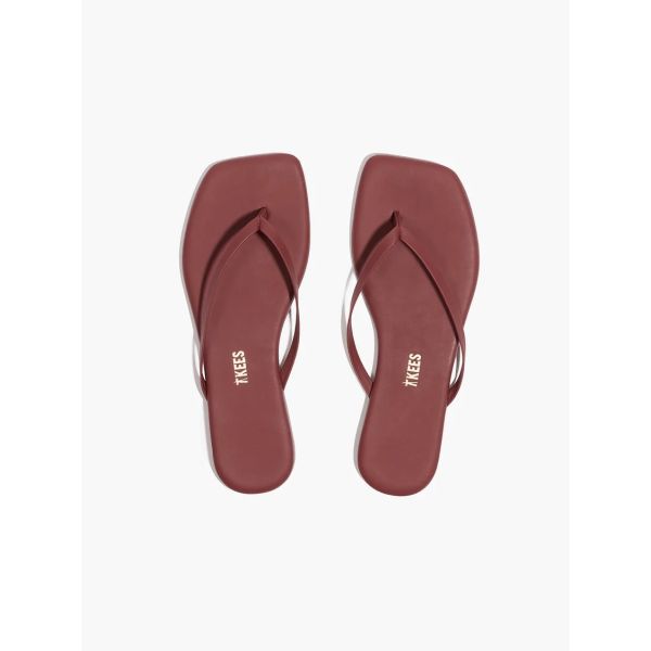 Square Toe Lily Burgundy