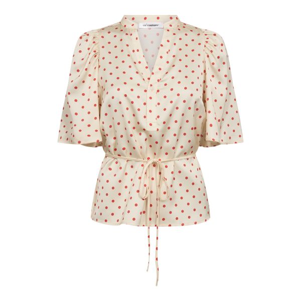 CambriaCC Dot SS Blouse fra Co'Couture