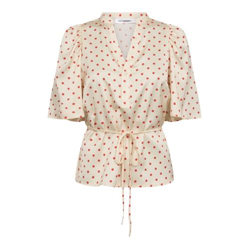 CambriaCC Dot SS Blouse fra Co'Couture