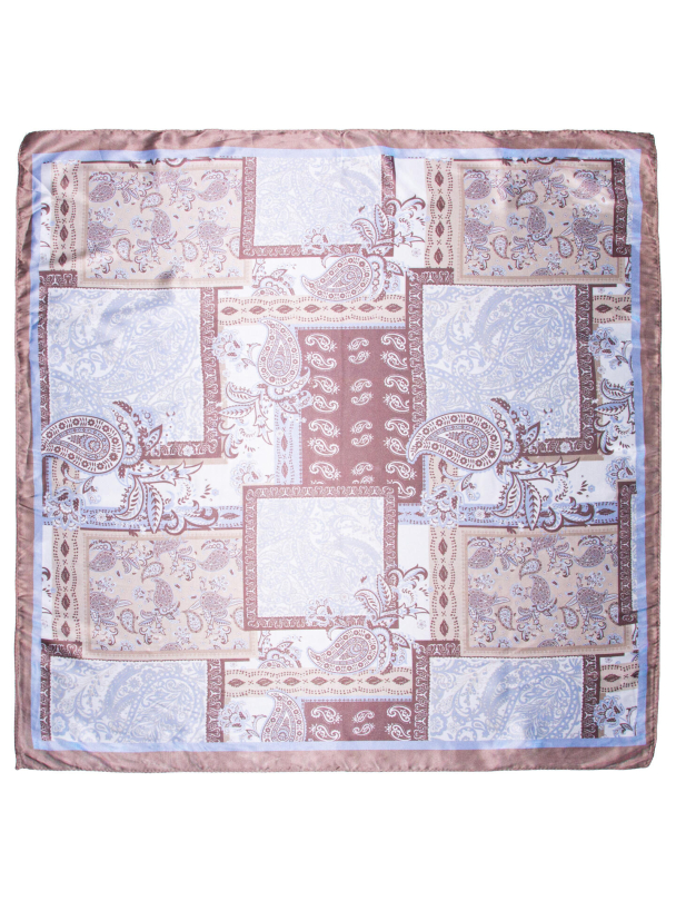 Skjerf Paisley Beige/blå 772212 - Image 2
