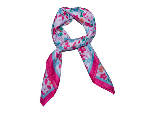 Skjerf m/blomster Rosa 773052 - Image 1