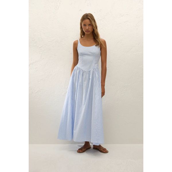 Chiara Midi Dress - Paloma Check 