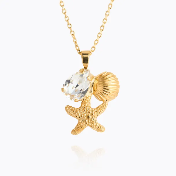 Seascape Necklace Gold - Crystal 