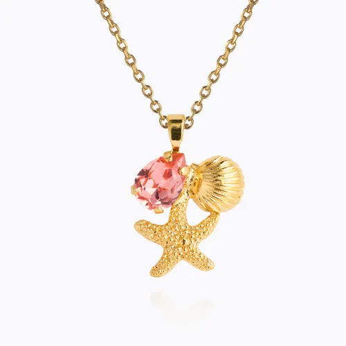 Seascape Necklace Gold - Rose Peach