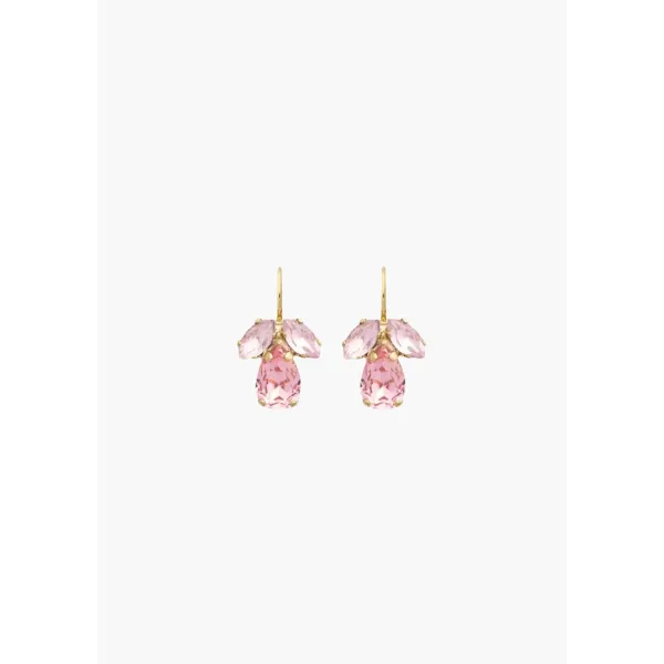 Petite Timo Earrings Gold - Soft Pink Combo
