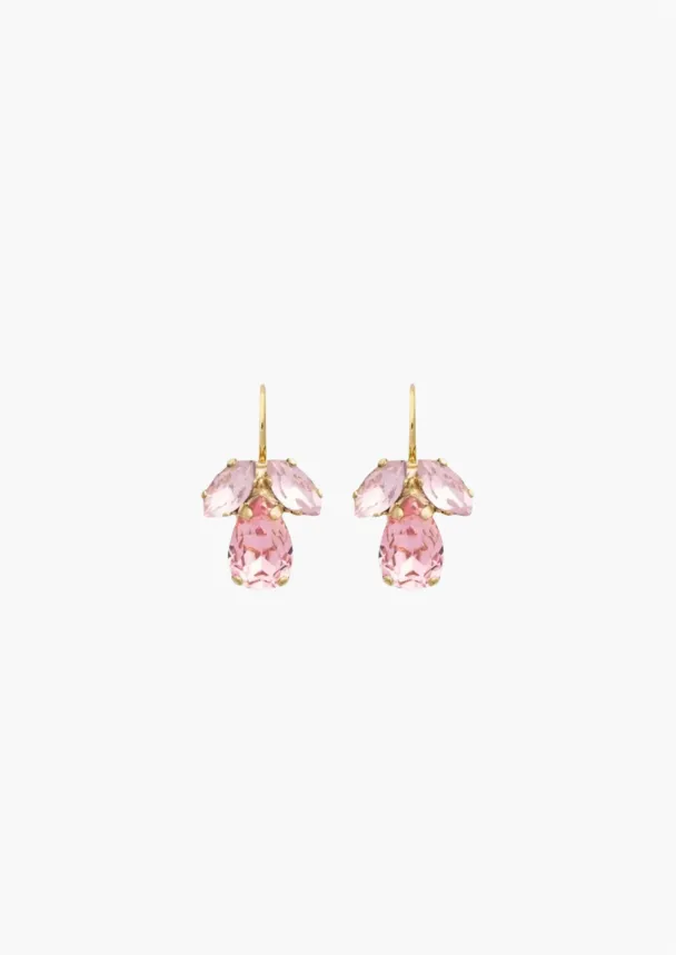 Petite Timo Earrings Gold - Soft Pink Combo