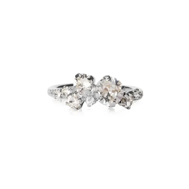 Stardust Ring - Rhodium Crystal 