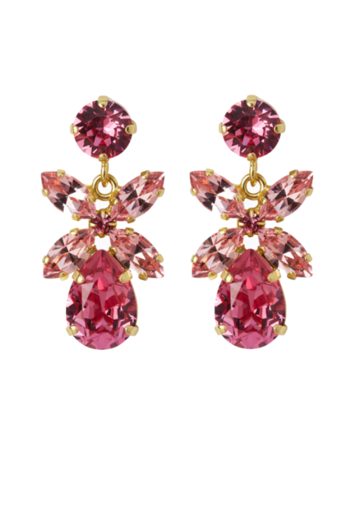Mini Dione Earrings - Gold Light Rose Combo 