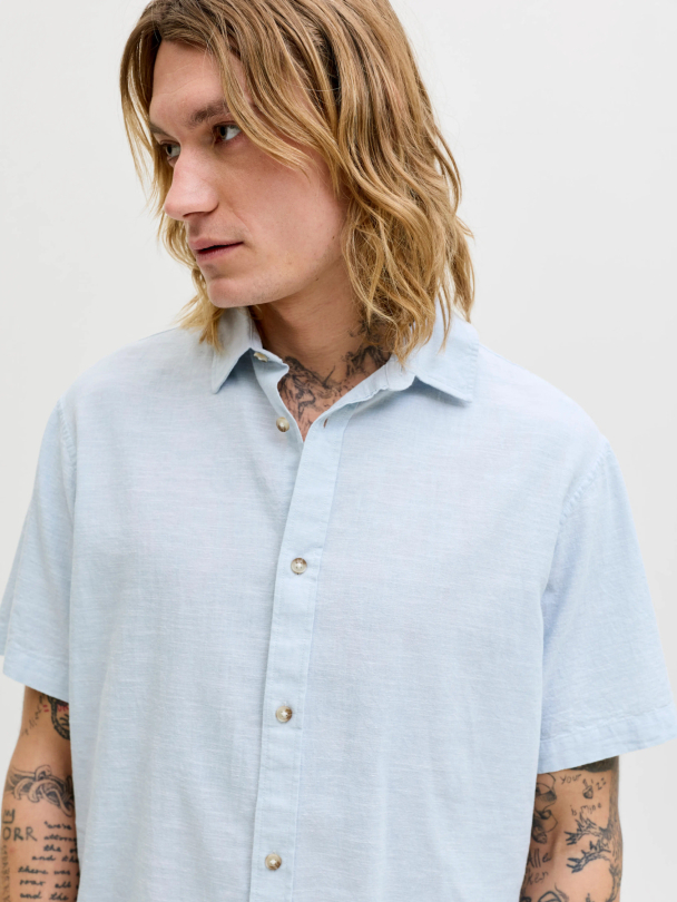 JJESUMMER LINEN BLEND SHIRT S/S SN - Image 3