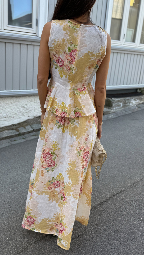 Linen Flounce Top - Amore - Image 2