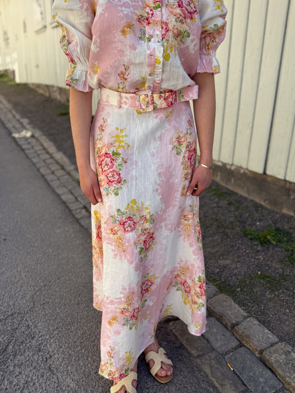 Linen Maxi Skirt - Amore - Image 1