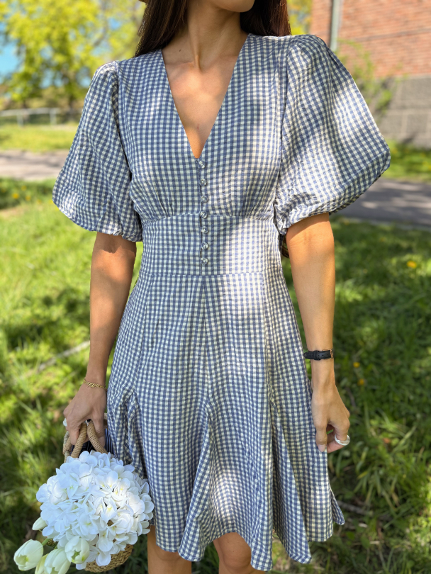 Bianca Dress - Misty Blue  - Image 1