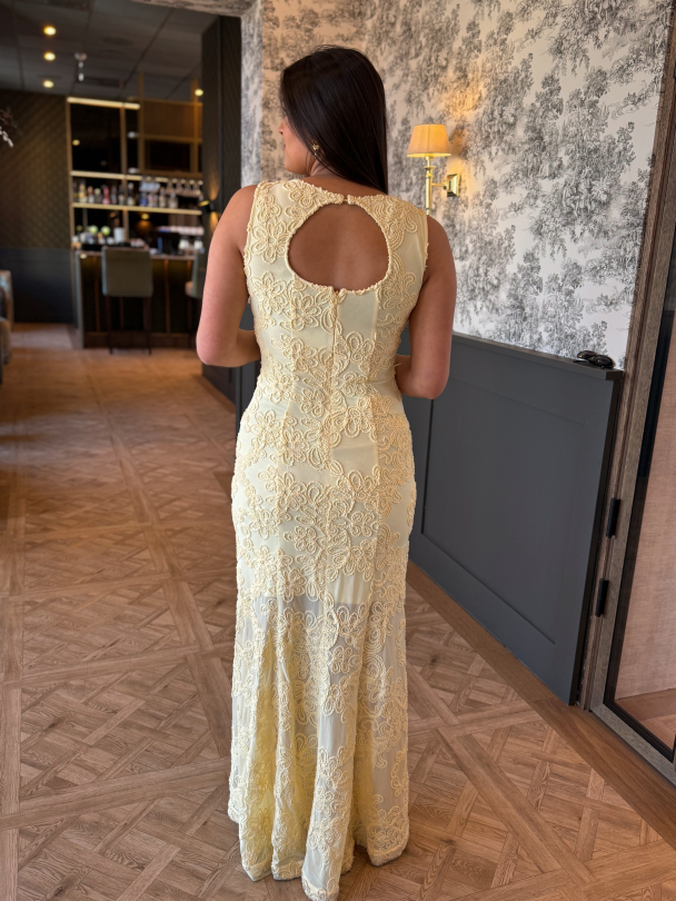 Daphne Dress - Pale Yellow - Image 5