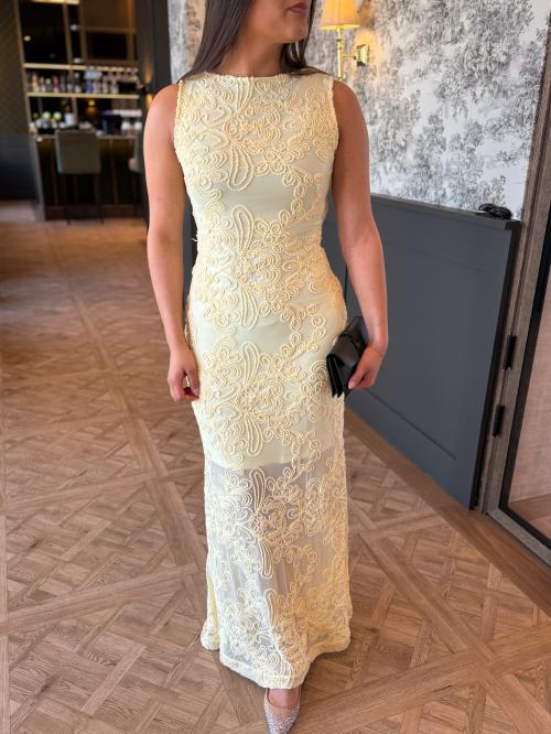 Daphne Dress - Pale Yellow